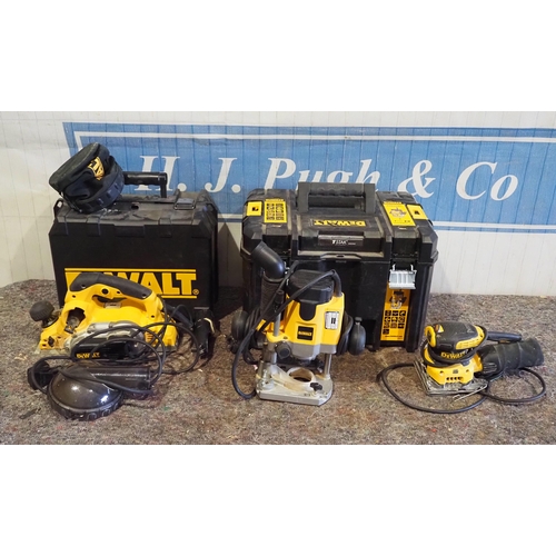 494 - DeWalt router, planer and sander