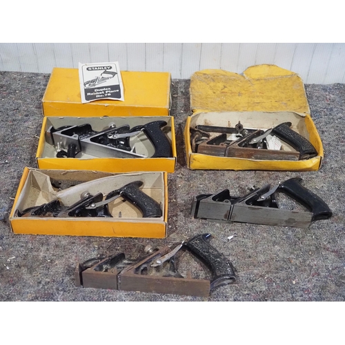 554 - Stanley No. 78 duplex rabbet plane in box and Stanley No 78 plane parts