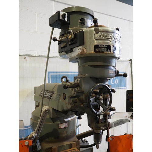 633 - Bridgeport J head vertical milling machine with 9