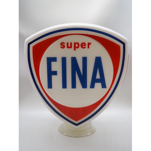 Super Fina petrol pump globe, Hailware British made excellent condition, dated 1954