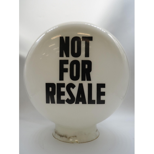 Not for Resale glass petrol pump globe