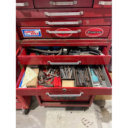 656 - Cartel tool chest and contents