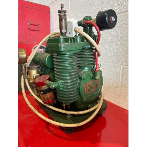 663 - Bristol air compressor. Single phase