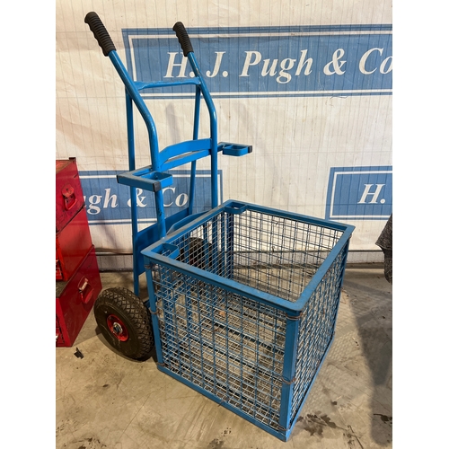 676 - Sack truck and mesh carrier