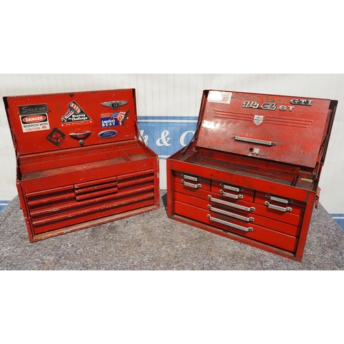 694 - Believed Snap-on tool box and one other