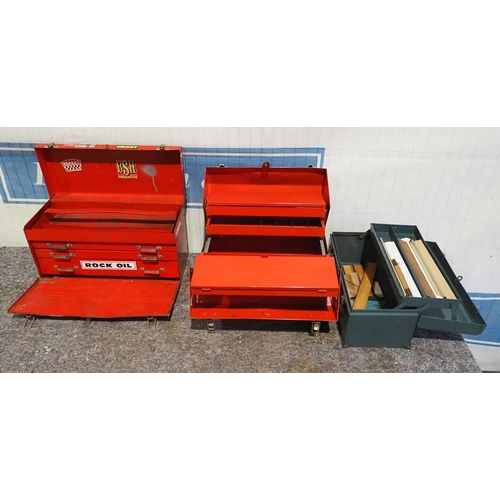 708 - Metal tool boxes to include Blue Point - 5