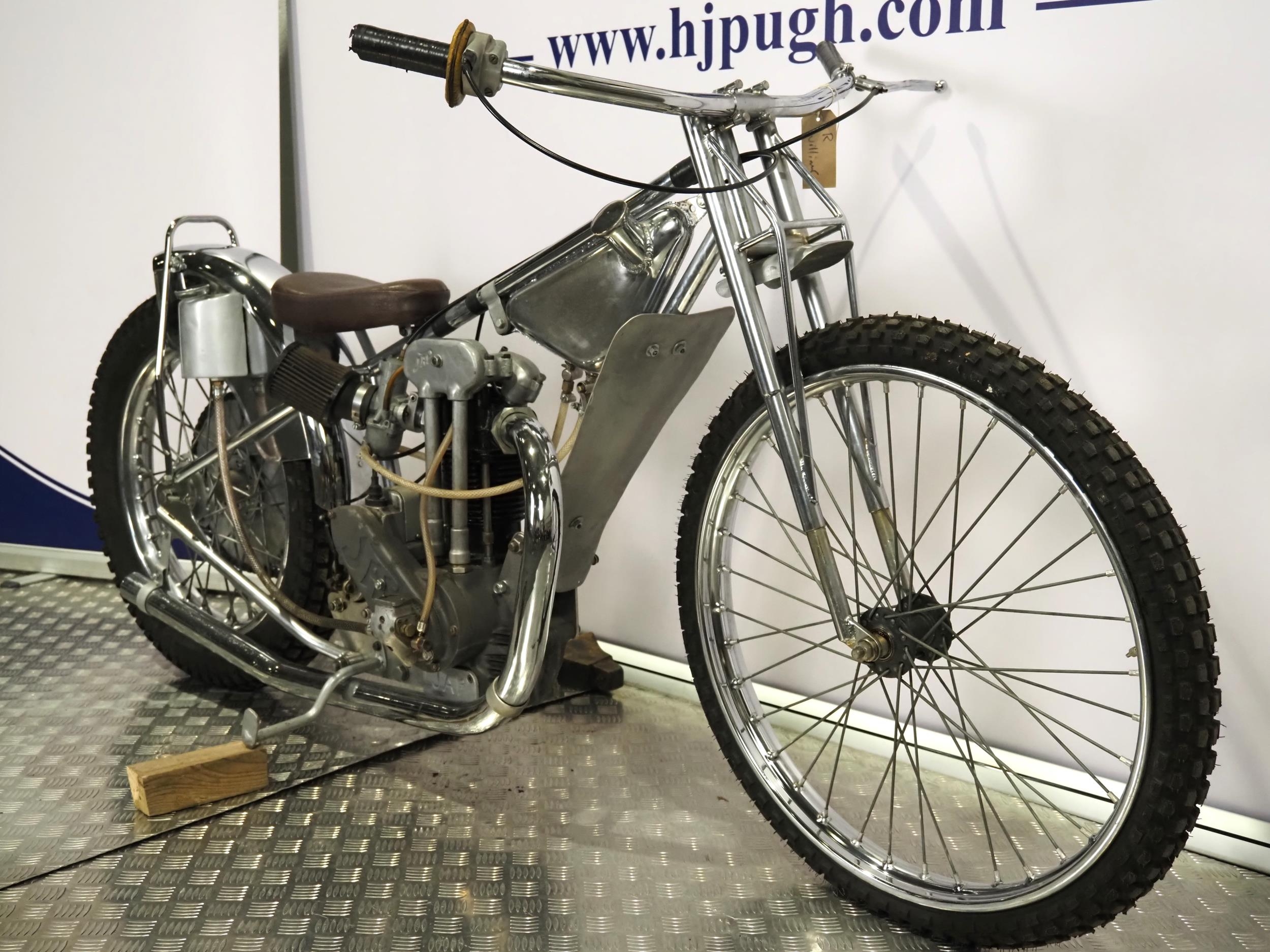 Rotrax-JAP Speedway motorcycle. 1965. This bike is believed to have ...