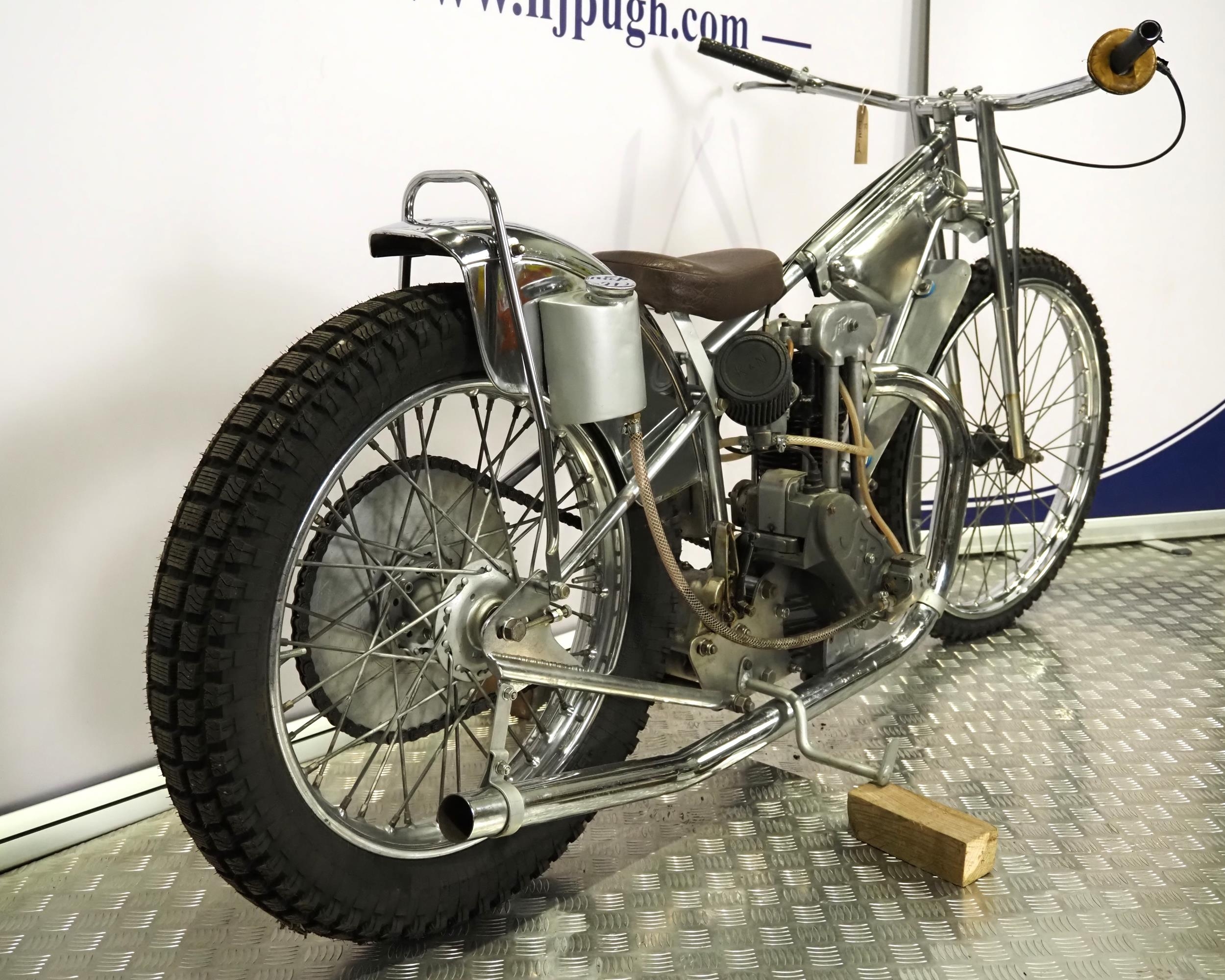 Rotrax-JAP Speedway motorcycle. 1965. This bike is believed to have ...