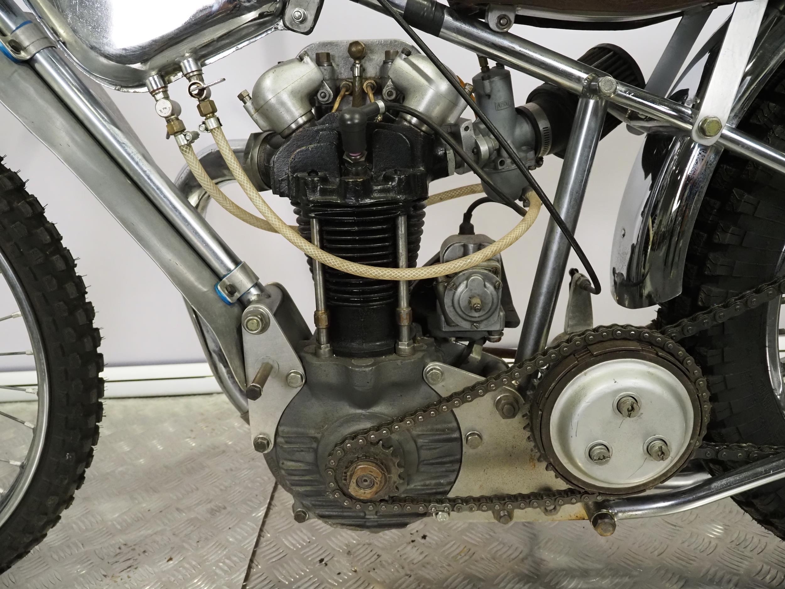 Rotrax-JAP Speedway motorcycle. 1965. This bike is believed to have ...