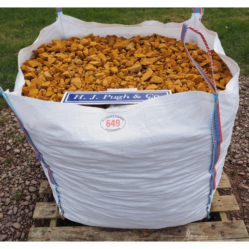 649 - Tote bag of Cotswold stone chippings