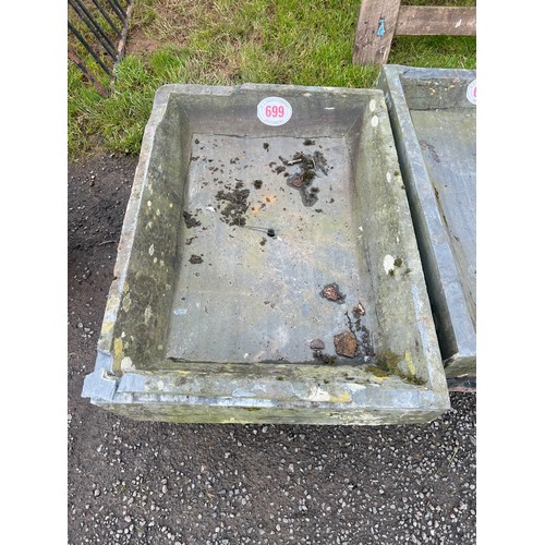 699 - Slate trough 3 x 2ft