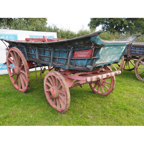 125 - F. J. Marshall of Wraxall 4 wheel wagon