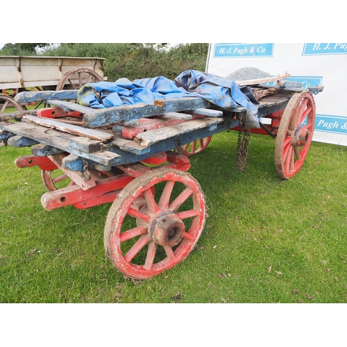 130 - J. Stokes Gloucester 4 wheel wagon with sides