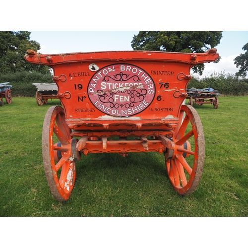 136 - Panton Brothers Lincolnshire wagon