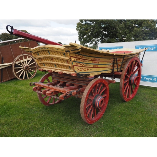 137 - J.C. Harris Wolds wagon with pole