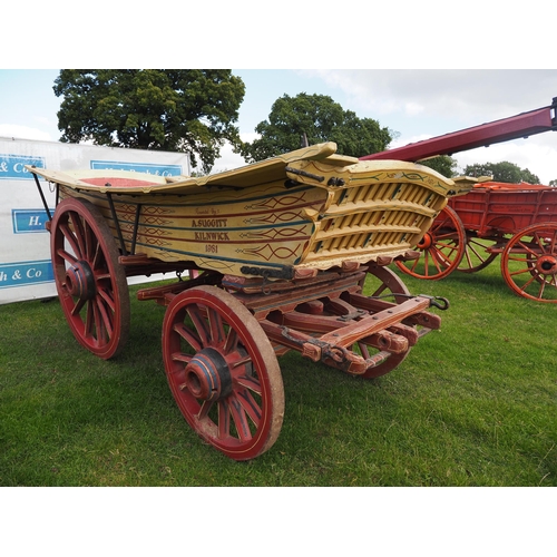 137 - J.C. Harris Wolds wagon with pole