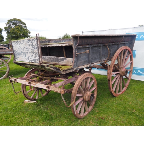 144 - Star Brewery of Cambridge 4 wheel dray