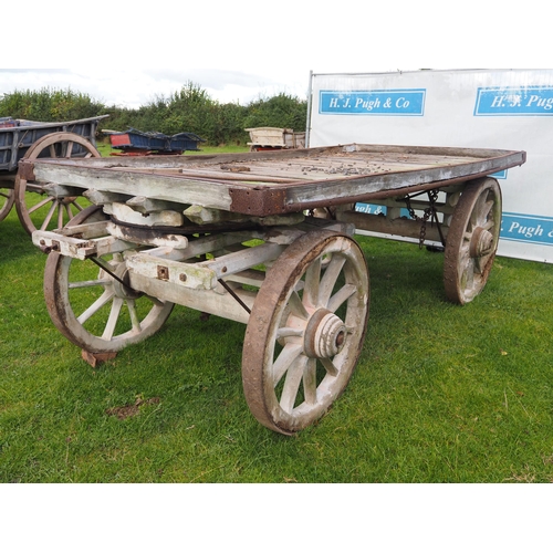 145 - Flatbed hay wagon