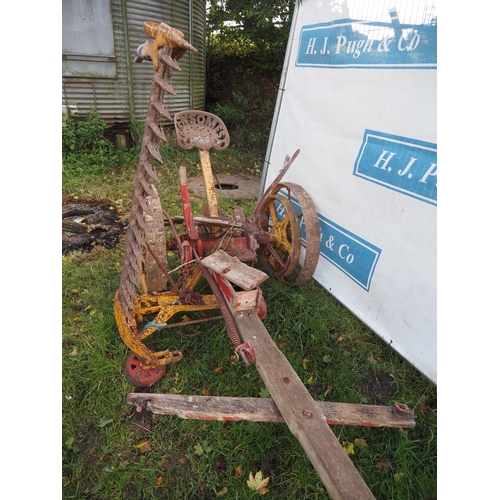 16 - Albion horse drawn mower with Ransomes seat