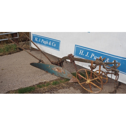 49 - Kell & Co XYZ horse drawn single furrow plough