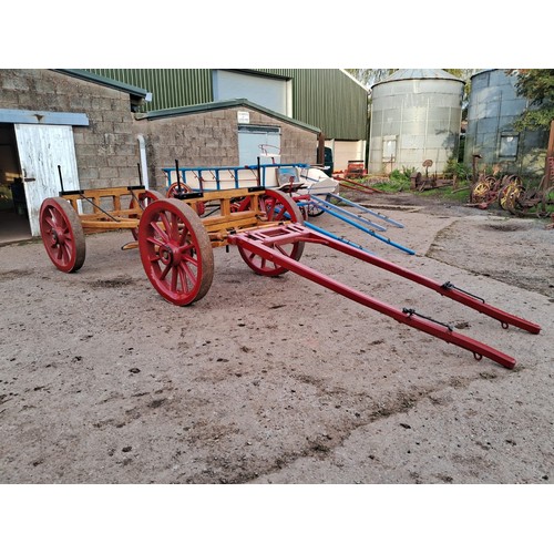 168 - Timber wagon, completely rebuilt with old oak trees off farm