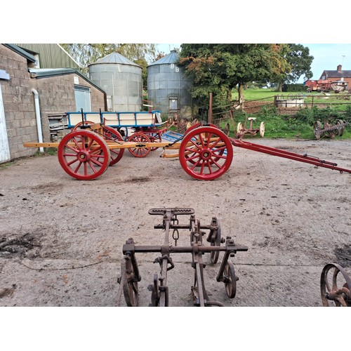 168 - Timber wagon, completely rebuilt with old oak trees off farm