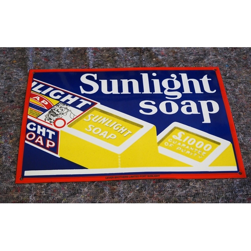 491 - Modern enamel sign - Sunlight Soap 18