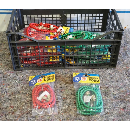 494 - Bungee cords 40 pairs 2 sizes