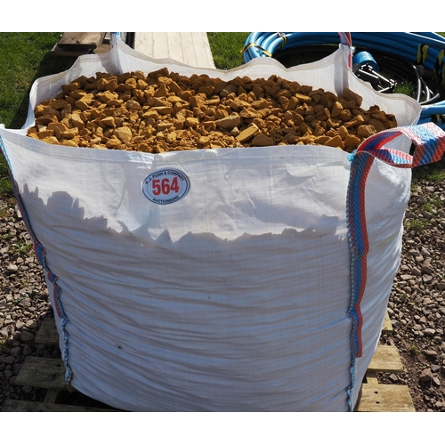 564 - Bag of Cotswold stone chippings