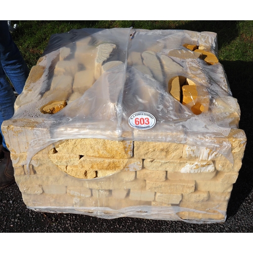 603 - Pallet of Cotswold bricks