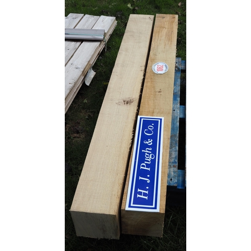 1062 - Oak beams 1.5m x150x150 - 2