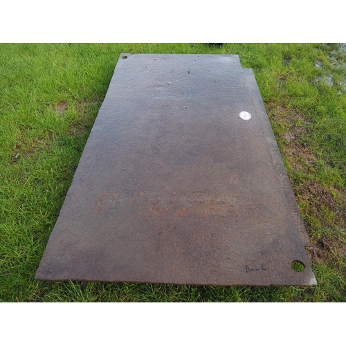 1481 - Steel plate 8 x 4ft - 1 + 1