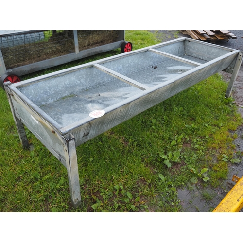 1508 - Galvanised beef trough 8ft