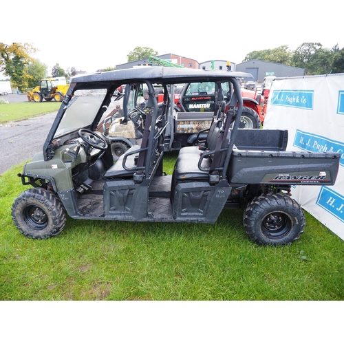 1619 - Polaris Ranger diesel 6 seater utility vehicle. Good working order. Key in office