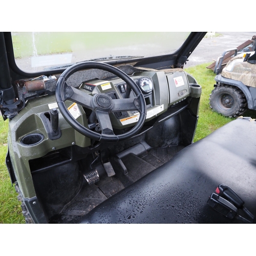 1619 - Polaris Ranger diesel 6 seater utility vehicle. Good working order. Key in office