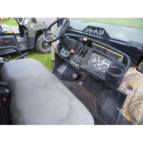 1620 - Kubota RTV 900 4x4 diesel utility vehicle. Showing 3840 hours, runs and drives. Reg. YN07 VKB. V5 an... 