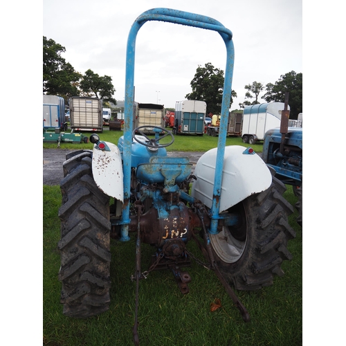 1648 - Ford Super Dexta tractor. Runs and drives, showing 7279 hours. C/w roll bar. Key in office