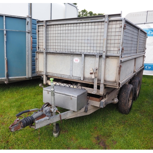 1688 - Ifor Williams TT85G drop side, mesh sides tipper trailer