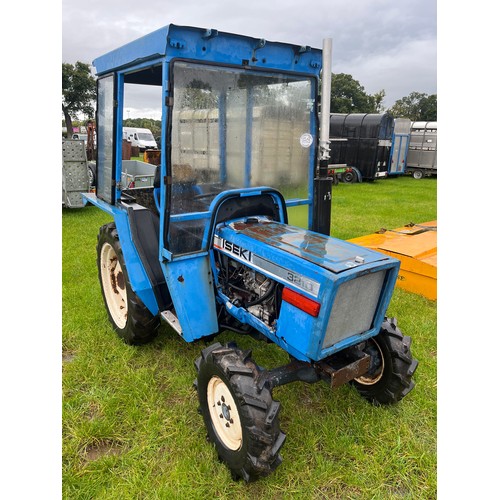 1703 - Iseki 3210 compact tractor. From a small holding. Key in office