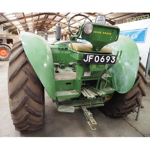 96 - John Deere 830 Diesel tractor. 1958. 
SN. 8301152. Fitted with power steering, auxiliary pipes, good... 