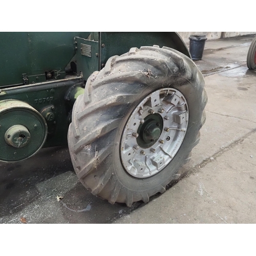 101 - Marshall Series M tractor contractors tractor. Engine is free. Fitted with winch and Firestone front... 