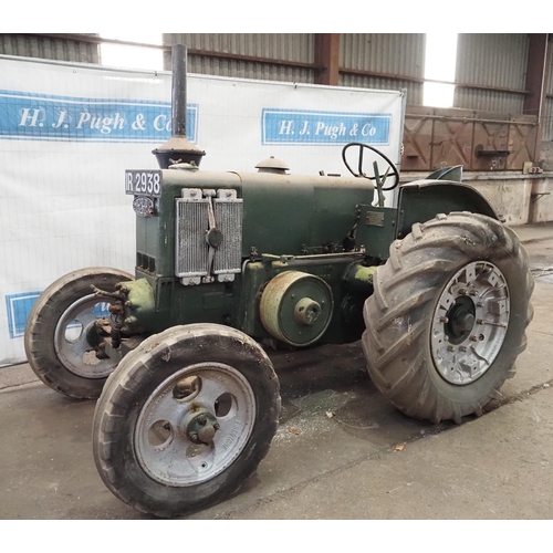 101 - Marshall Series M tractor contractors tractor. Engine is free. Fitted with winch and Firestone front... 