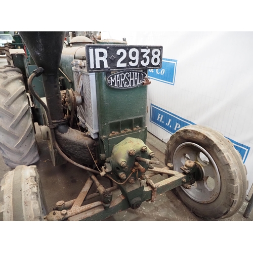 101 - Marshall Series M tractor contractors tractor. Engine is free. Fitted with winch and Firestone front... 