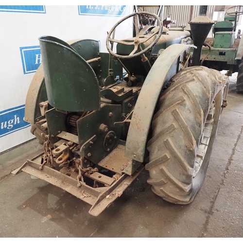 101 - Marshall Series M tractor contractors tractor. Engine is free. Fitted with winch and Firestone front... 