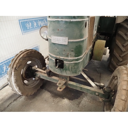 103 - Field Marshall Series 1 contractors mk 2 tractor. 1947. Engine is free. fitted with canopy and winch... 