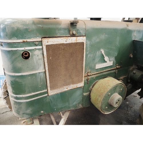 103 - Field Marshall Series 1 contractors mk 2 tractor. 1947. Engine is free. fitted with canopy and winch... 