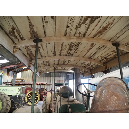 103 - Field Marshall Series 1 contractors mk 2 tractor. 1947. Engine is free. fitted with canopy and winch... 