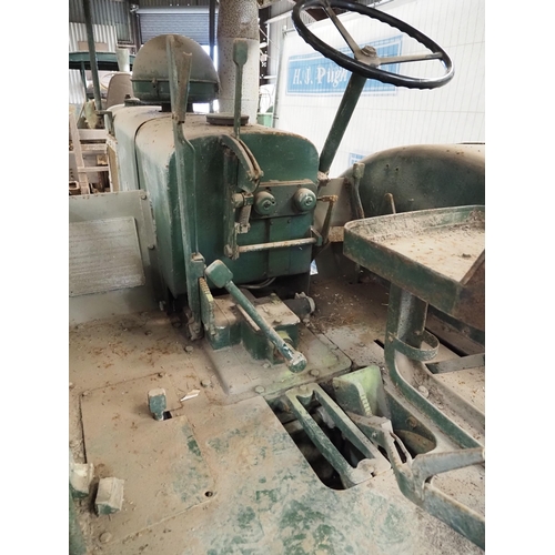 103 - Field Marshall Series 1 contractors mk 2 tractor. 1947. Engine is free. fitted with canopy and winch... 