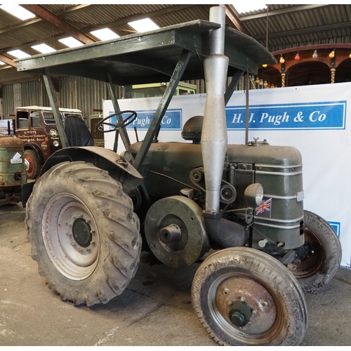 104 - Field Marshall Series 2 Tractor. Engine is free. Fitted with canopy and winch. S/n 4451. Reg FOD 149