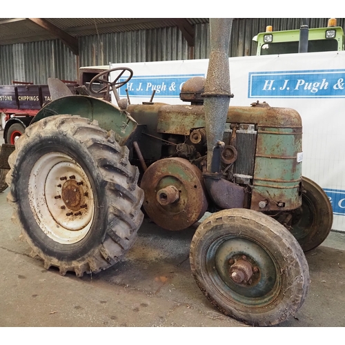 105 - Field Marshall Series 2 Tractor. 1948. Engine is free. Fitted with winch. Reg GOU 97